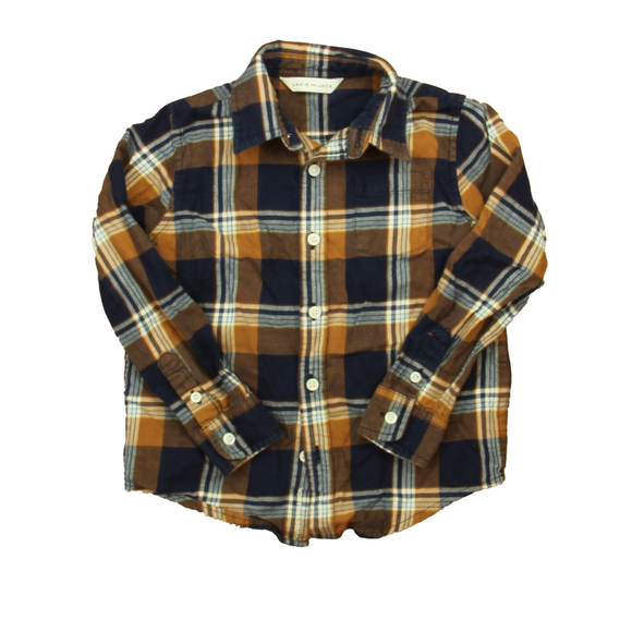 Janie and Jack Other - Janie and Jack Boys Brown | Blue Button Down Long Sleeve size: 3-4T